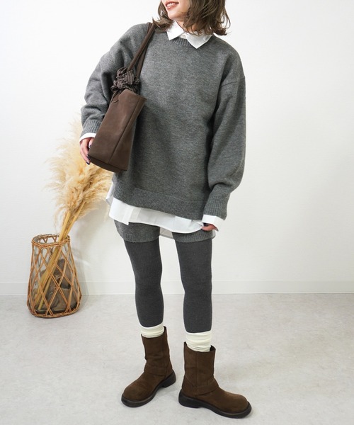 gossara(ゴサラ)の「アルパカタッチクルーネックPO(ニット/セーター・レディース・ブラウン/グレー/ベージュ/ブラック・FREE)」の17枚目の写真