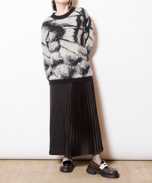 オズモーシス（OSMOSIS）/ジャガードニットプルオーバー セール】ジャガードニットプルオーバー（ニット/セーター）｜OSMOSIS