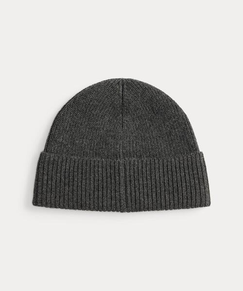 POLO RALPH LAUREN（ポロ ラルフ ローレン）の「Polo ベア リブニット ビーニー（ニットキャップ/ビーニー・メンズ・グレー系・ONE）」の4枚目の写真