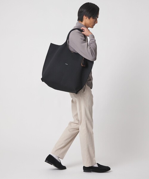 セール】＜hALON＞ストライプ ニット トートバッグL（トートバッグ