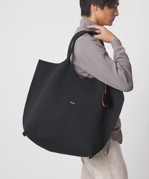 セール】＜hALON＞ストライプ ニット トートバッグL（トートバッグ