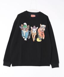 CORISCO（コリスコ）の「裏起毛スポーツアニマル柄トレーナー（スウェット）」