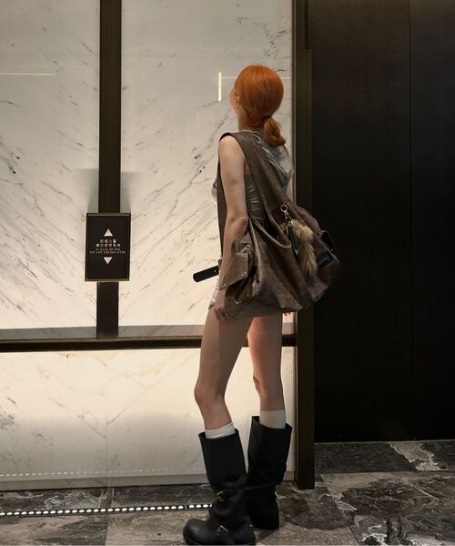 BLACKPURPLE（ブラックパープル）の「マックスポート ビキ バッグ MaxxPort Vicky Bag_BROWN（ショルダーバッグ・レディース・ブラウン・FREE）」の6枚目の写真