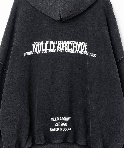 Millo Archive（ミロ アーカイブ）の「マキシドキャンペーンフードパーカー[ブラック]（パーカー・メンズ・その他・LARGE/MEDIUM）」の5枚目の写真