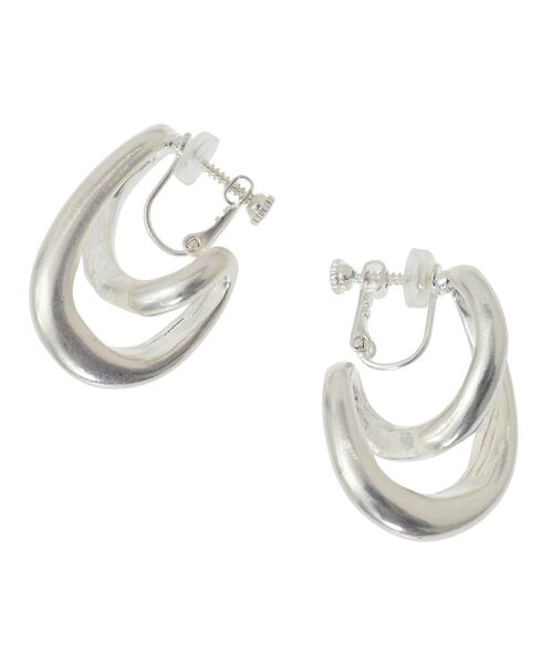 YECCA VECCA（イェッカヴェッカ）の「クロスフープイヤリング（イヤリング・レディース・ゴールド/シルバー・FREE）」の6枚目の写真