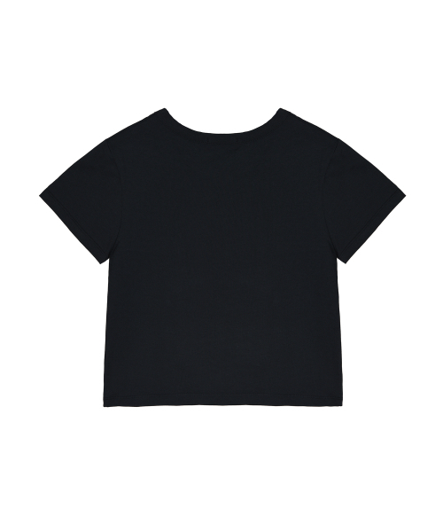 NICK&NICOLE(ニックアンドニコール)の「BUTTERFLY SOFT COLORING CROP TOP_BLACK WHITE(Tシャツ/カットソー・レディース・その他・FREE)」の6枚目の写真