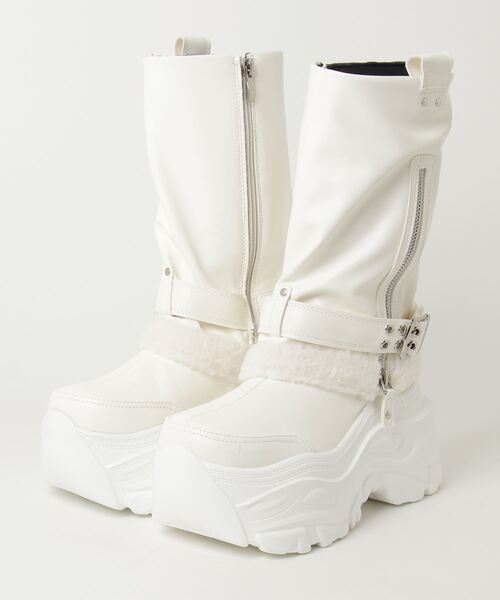 ヨースケYOSUKEウィメンズ厚底レッグカバースニーカーブーツ4460117