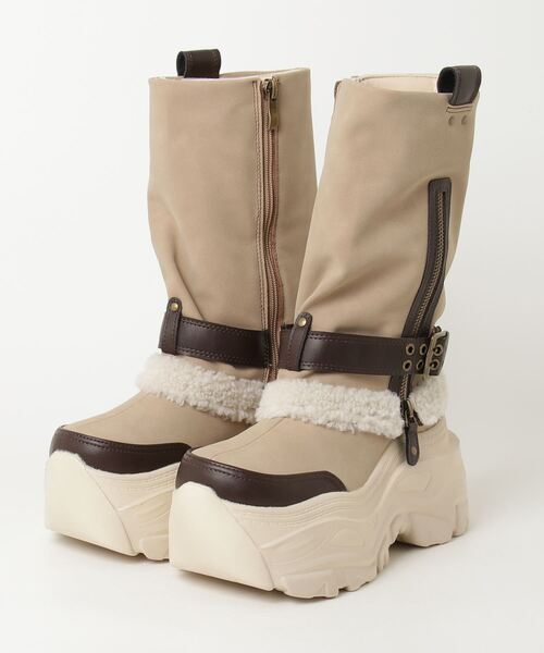 セール】ヨースケYOSUKEウィメンズ厚底レッグカバースニーカーブーツ