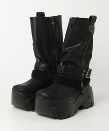 @@ヨースケYOSUKEウィメンズ厚底レッグカバースニーカーブーツ4460117