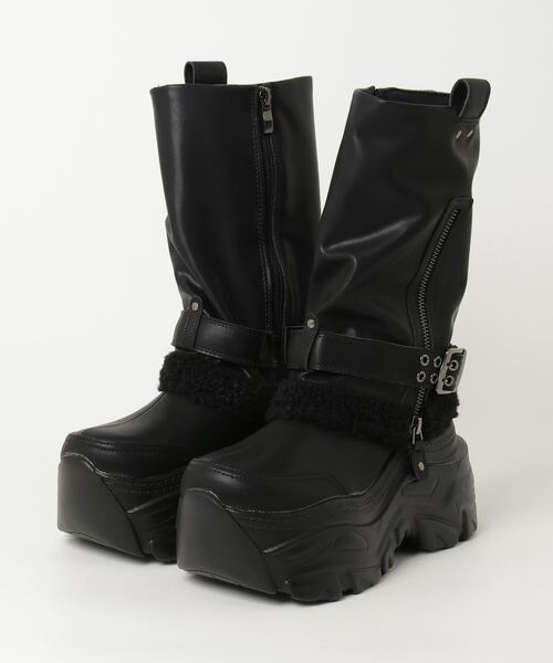 セール】ヨースケYOSUKEウィメンズ厚底レッグカバースニーカーブーツ