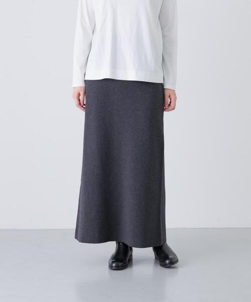 コットンカシミヤニットスカート（スカート）｜かぐれ（カグレ）の