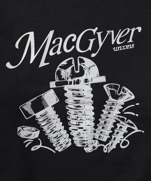 GAKKAI UNIONS(ガッカイユニオンズ)の「マクガイバー スウェット ブラック(スウェット・レディース・その他・MEDIUM/LARGE)」の5枚目の写真