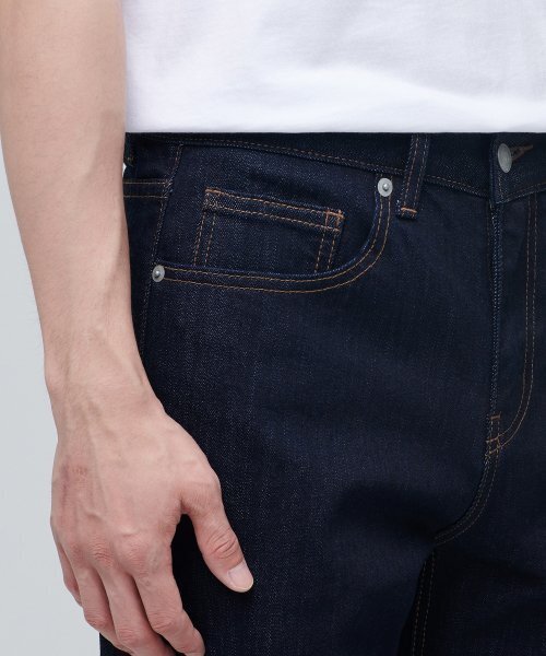MUSINSA STANDARD（ムシンサスタンダード）の「KIPASストレートデニムパンツ[ディープインディゴ]（デニムパンツ・メンズ・その他・30/31/33/26/27/28/40/38/42/36/34/32/29）」の5枚目の写真