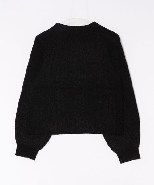 STRAWBERRY-FIELDS（ストロベリーフィールズ）の「コディシェニール_ベロアライクモックネックニット（ニット/セーター・レディース・オフホワイト/モカ/ブラック・2）」の15枚目の写真