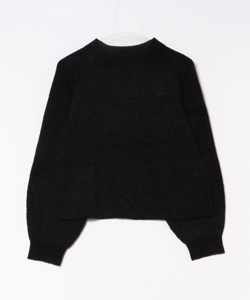 コディシェニール_ベロアライクモックネックニット（ニット/セーター