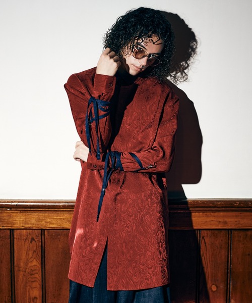 glamb（グラム）の「Blow Long Shirt / ブロウロングシャツ（シャツ/ブラウス・メンズ・ホワイト/レッド/ブラック・S/M/L）」の3枚目の写真