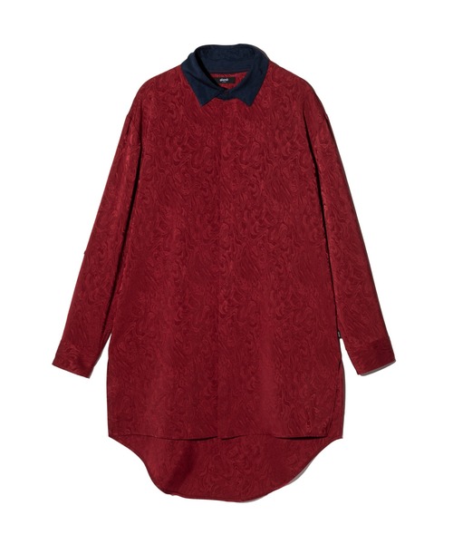 glamb（グラム）の「Blow Long Shirt / ブロウロングシャツ（シャツ/ブラウス・メンズ・ホワイト/レッド/ブラック・S/M/L）」の9枚目の写真