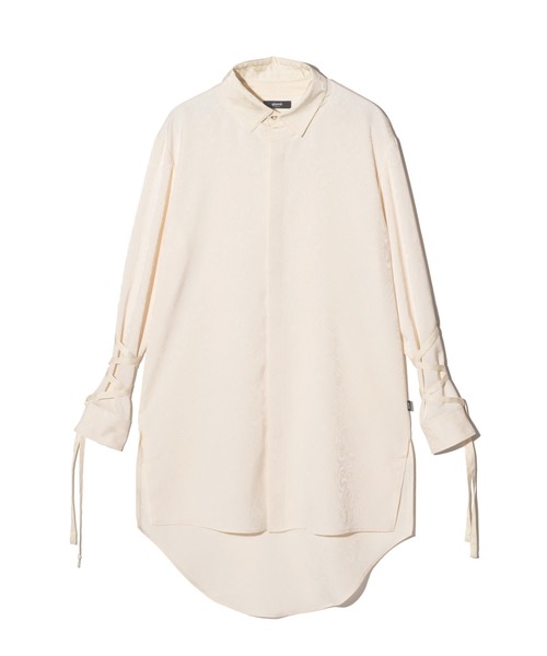 glamb（グラム）の「Blow Long Shirt / ブロウロングシャツ（シャツ/ブラウス・メンズ・ホワイト/レッド/ブラック・S/M/L）」の4枚目の写真