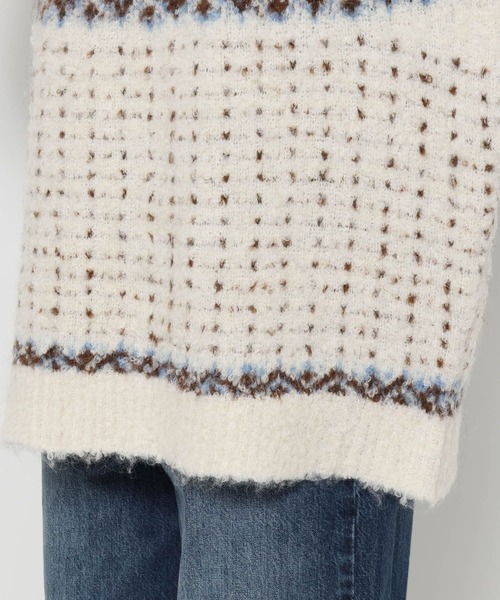 LOWRYS FARM（ローリーズファーム）の「ノルディックニットプルオーバーＬＳ 631325（ニット/セーター・レディース・アイボリー/グレー/ブラウン・FREE）」の9枚目の写真