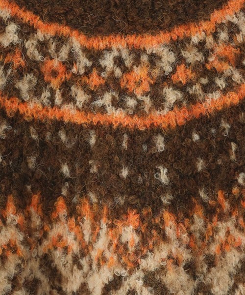 LOWRYS FARM（ローリーズファーム）の「ノルディックニットプルオーバーＬＳ 631325（ニット/セーター・レディース・アイボリー/グレー/ブラウン・FREE）」の12枚目の写真