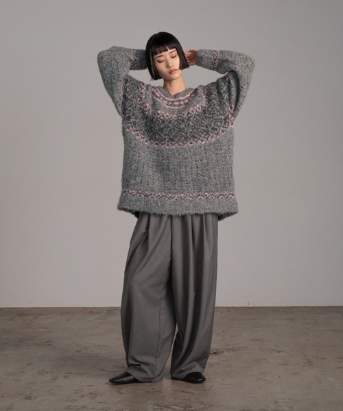 LOWRYS FARM（ローリーズファーム）の「ノルディックニットプルオーバーＬＳ 631325（ニット/セーター・レディース・アイボリー/グレー/ブラウン・FREE）」の20枚目の写真