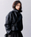 NICK&NICOLE�i�j�b�N�A���h�j�R�[���j�́uNICOLE FUR LEATHER MUSTANG_BLACK�i���[�g���R�[�g�j�v�b�u���b�N