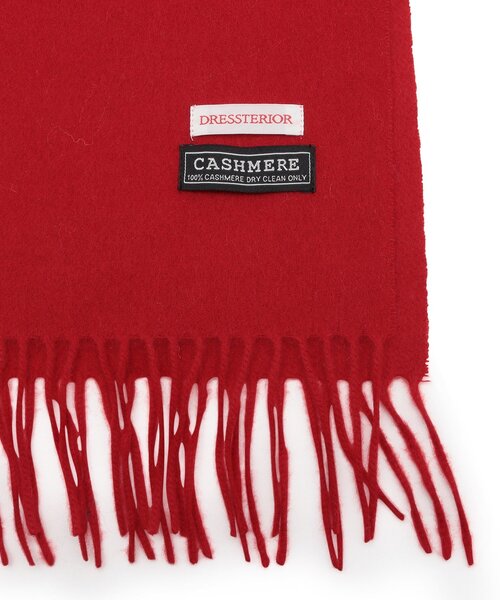 DRESSTERIOR（ドレステリア）の「ホワイトカシミヤ ストール（ストール/ショール・レディース・ライトグレー/オフホワイト/チャコールグレー/レッド系1・00）」の6枚目の写真
