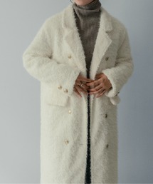 on:nue（オンニュ）の「【on:nue】フリンジシャギーロングチェスターコート（チェスターコート）」