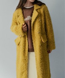 on:nue（オンニュ）の「【on:nue】フリンジシャギーロングチェスターコート（チェスターコート）」