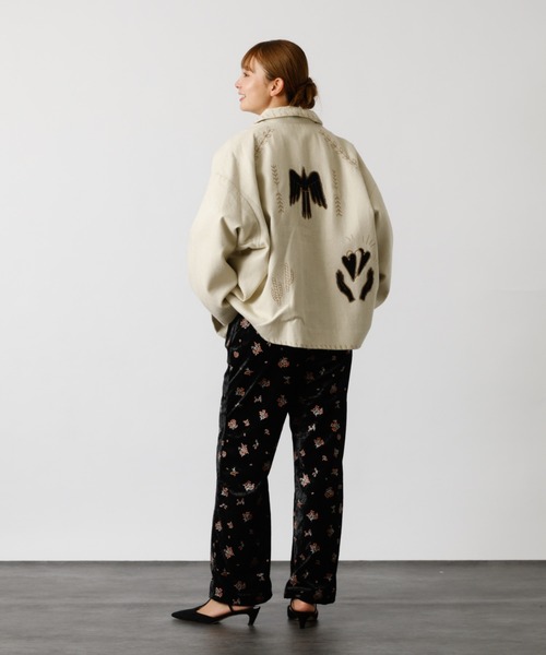 Rouge vif la cle（ルージュヴィフラクレ）の「【Le Melange/ル・メランジュ】花柄ベロアパンツ/#8551502/花柄/ベロア/パンツ【WEB限定】（その他パンツ・レディース・ブラウン/ブラック・フリー）」の19枚目の写真