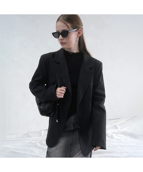 Vivacious(ビバシャス)の「Beau Art Leather Jacket BLACK(ライダースジャケット・レディース・ブラック・FREE)」の1枚目の写真
