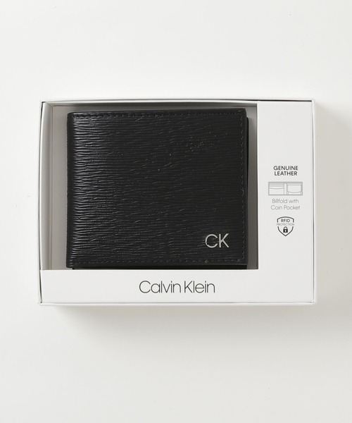 Calvin Klein(カルバン・クライン)の「Calvin Klein / カルバンクライン 二つ折り財布(財布・メンズ・ブラック・ONE SIZE)」の2枚目の写真