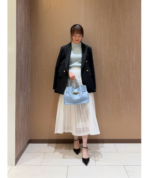 LOULOU WILLOUGHBY(ルルウィルビー)の「【LOULOU WILLOUGHBY】カールマイヤープリーツスカート(スカート・レディース・ホワイト/イエロー/ブラック・1/2)」の9枚目の写真