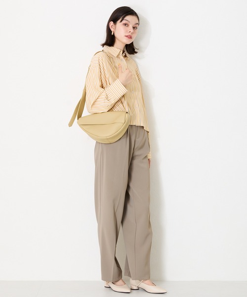 MISCH MASCH（ミッシュマッシュ）の「ソフトレザーボディーバッグ（ショルダーバッグ・レディース・ブラック/ホワイト/イエロー・ﾌﾘ-）」の17枚目の写真