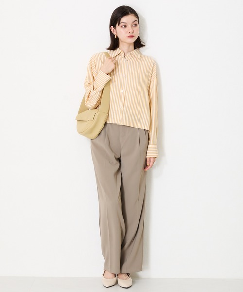 MISCH MASCH（ミッシュマッシュ）の「ソフトレザーボディーバッグ（ショルダーバッグ・レディース・ブラック/ホワイト/イエロー・ﾌﾘ-）」の18枚目の写真