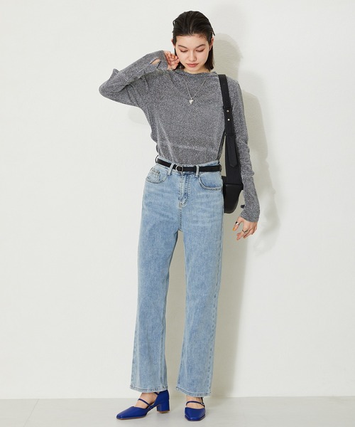 MISCH MASCH（ミッシュマッシュ）の「ソフトレザーボディーバッグ（ショルダーバッグ・レディース・ブラック/ホワイト/イエロー・ﾌﾘ-）」の10枚目の写真