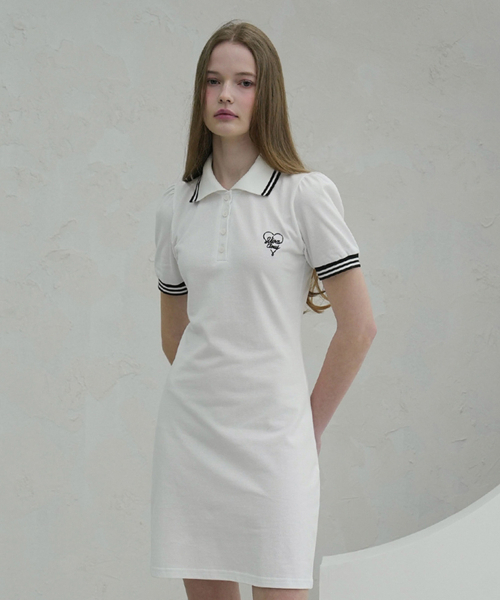 Vivacious(ビバシャス)の「Petit Collar Onepiece - 4COL(ワンピース・レディース・グレー/ホワイト/チャコール/ネイビー・MEDIUM/SMALL)」の7枚目の写真