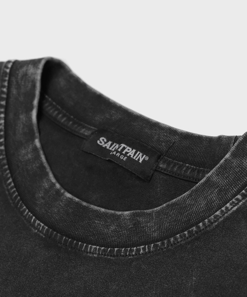 SAINTPAIN（セイントペイン）の「SP カップピグメント半袖Tシャツ ブラック（Tシャツ/カットソー・メンズ・その他・MEDIUM/LARGE/X-LARGE）」の4枚目の写真