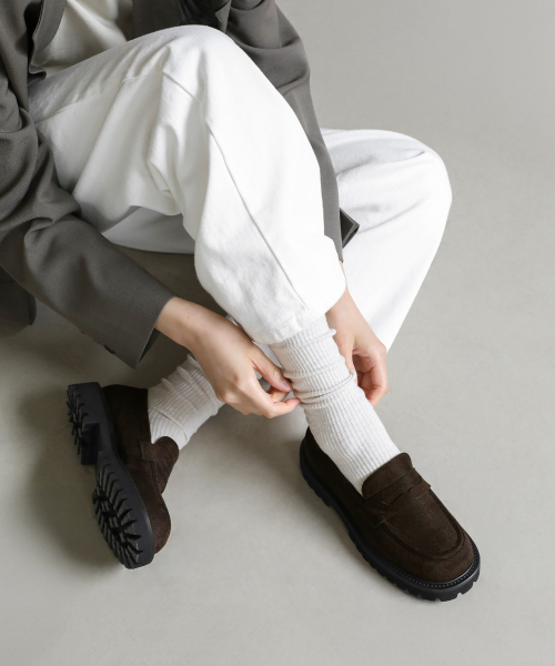 SAPPUN（サプン）の「Rojian 厚底 ペニーローファー (3cm)（ローファー・レディース・ブラック/ダークブラウン・22.5cm/23cm/23.5cm/24cm/24.5cm/25cm/25.5cm）」の4枚目の写真