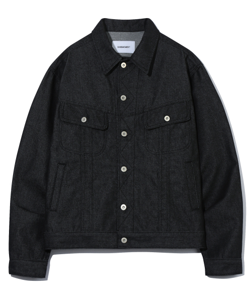BASEMOMENT(ベースモーメント)の「ノンフェイドクロップデニムジャケットブラック(デニムジャケット・メンズ・その他・LARGE/MEDIUM)」の19枚目の写真