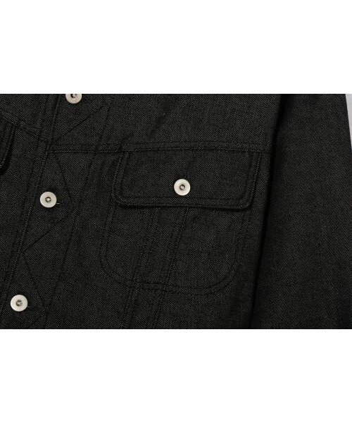 BASEMOMENT(ベースモーメント)の「ノンフェイドクロップデニムジャケットブラック(デニムジャケット・メンズ・その他・LARGE/MEDIUM)」の16枚目の写真