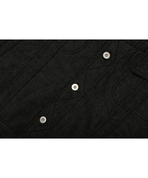 BASEMOMENT(ベースモーメント)の「ノンフェイドクロップデニムジャケットブラック(デニムジャケット・メンズ・その他・LARGE/MEDIUM)」の15枚目の写真
