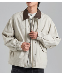 BUTTON SEOUL（ボタンソウル）の「配色カラーコットンワークジャケット（ライトベージュ）（デニムジャケット）」