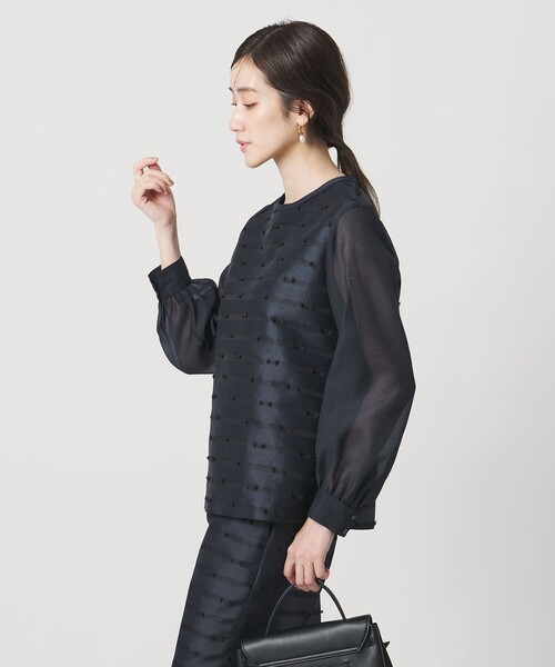 リボン カットジャガード ブラウス（シャツ/ブラウス）｜UNITED ARROWS