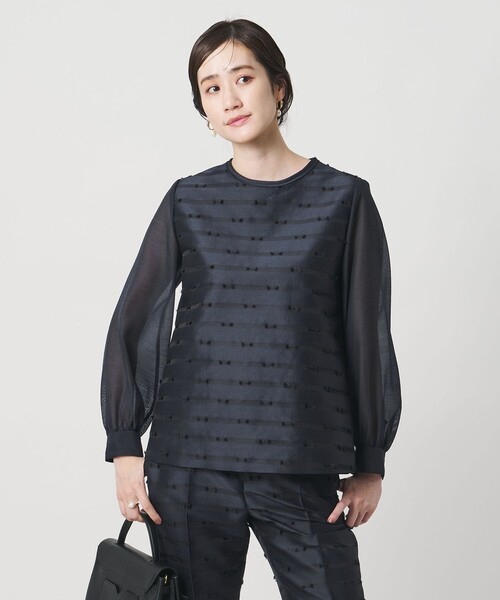 リボン カットジャガード ブラウス（シャツ/ブラウス）｜UNITED ARROWS