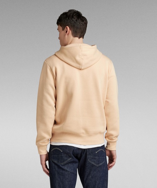 G-STAR(ジースター)の「CENTER CHEST LOGO HOODIE/クラシックロゴスウェットパーカー(パーカー・メンズ・ベージュ系その他・X-LARGE/LARGE/SMALL/MEDIUM)」の3枚目の写真