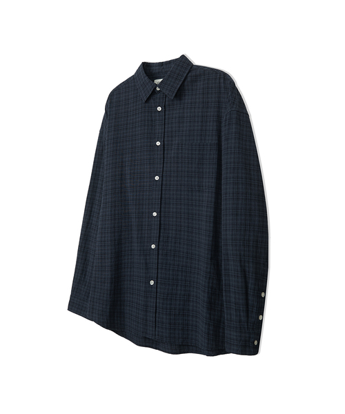COSTUME O’CLOCK(コスチュームオクロック)の「チェックロングスリーブシャツ 4カラー COOSSH190(シャツ/ブラウス・メンズ・バーガンディー/カーキ/ブラック/ネイビー・MEDIUM/LARGE/SMALL)」の3枚目の写真
