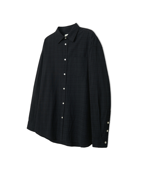 COSTUME O’CLOCK(コスチュームオクロック)の「チェックロングスリーブシャツ 4カラー COOSSH190(シャツ/ブラウス・メンズ・バーガンディー/カーキ/ブラック/ネイビー・MEDIUM/LARGE/SMALL)」の2枚目の写真