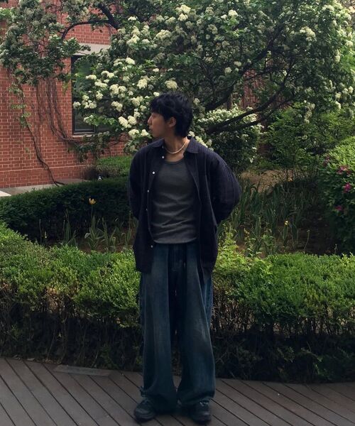 COSTUME O’CLOCK(コスチュームオクロック)の「チェックロングスリーブシャツ 4カラー COOSSH190(シャツ/ブラウス・メンズ・バーガンディー/カーキ/ブラック/ネイビー・MEDIUM/LARGE/SMALL)」の7枚目の写真