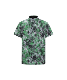ANEW GOLF（アニューゴルフ）の「MEN SM TROPICAL PATTERN SHORT T-SHIRT_GN（ポロシャツ）」